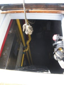 A look below deck.