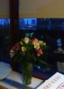 Flowers and Pizza Box: a Hospital Still Life