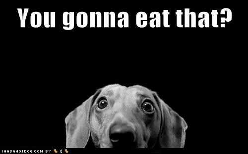 What we see at dinner.