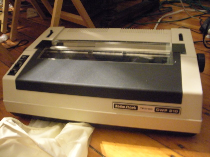 A good old dot matrix printer and its twin.