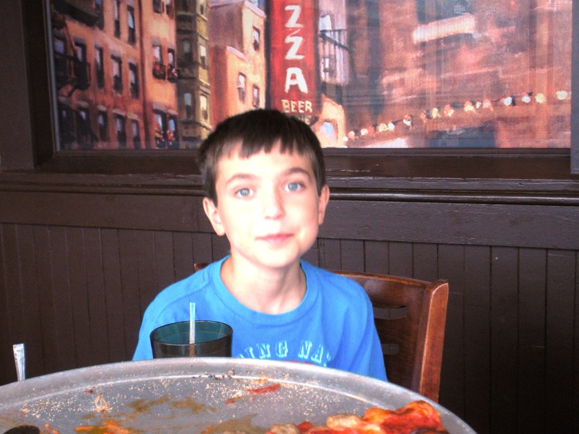 Ben enjoyed his pizza.