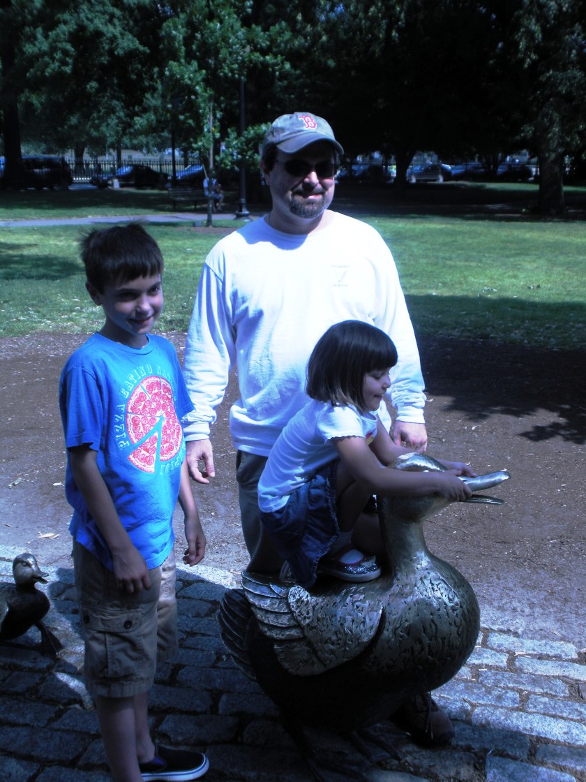 Geoff, Ben, Kate, and Mrs. Mallard.