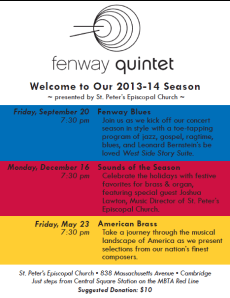 The Fenway Brass are coming to Central Square