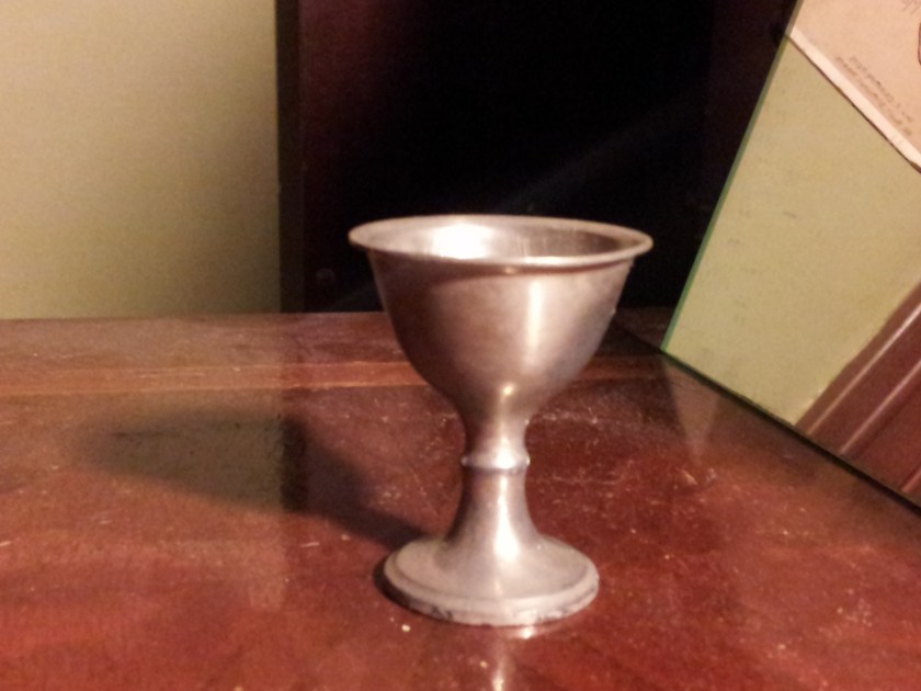 An egg cup.  Who'd have thought that Geoff would find an egg cup?