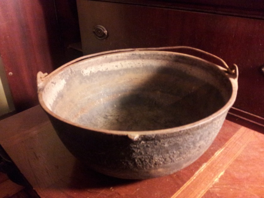 It is probably about the diameter of a basketball.