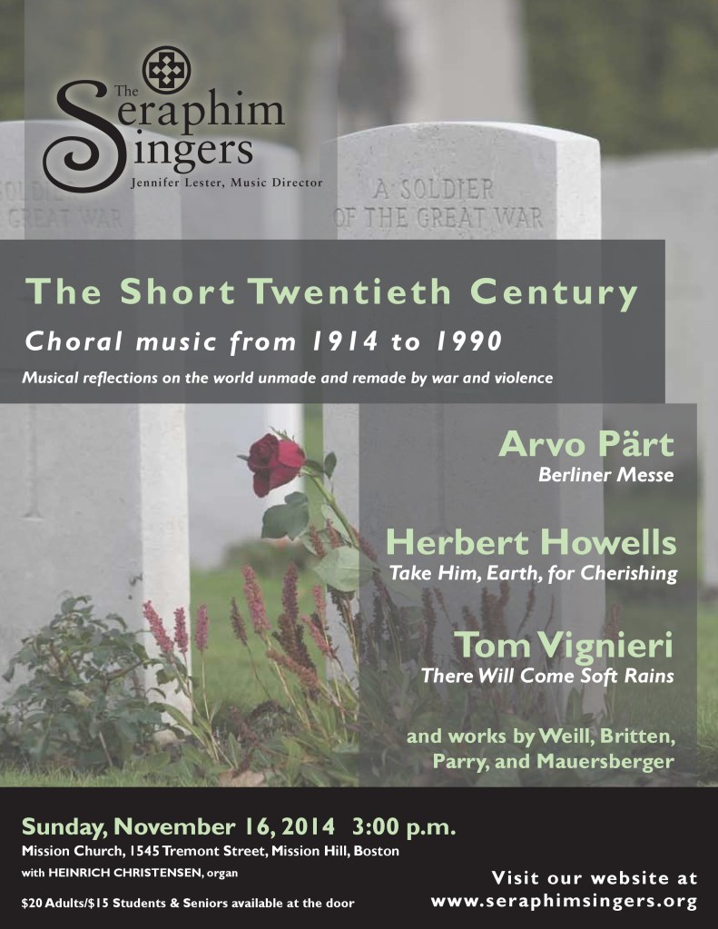 Nov 2014 poster 20th century war