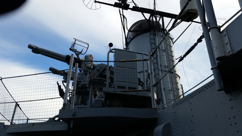 These quad-mounts replaced the original dual-mounts sometime after the war.  