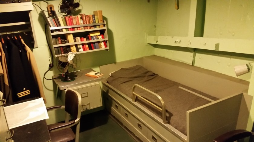 Even officers had a roommate, except for the captain and the XO. 