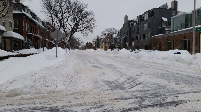 Broadway, looking east.