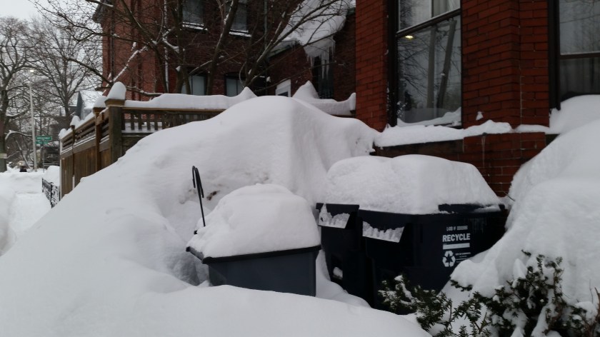 This pile is taller than me.