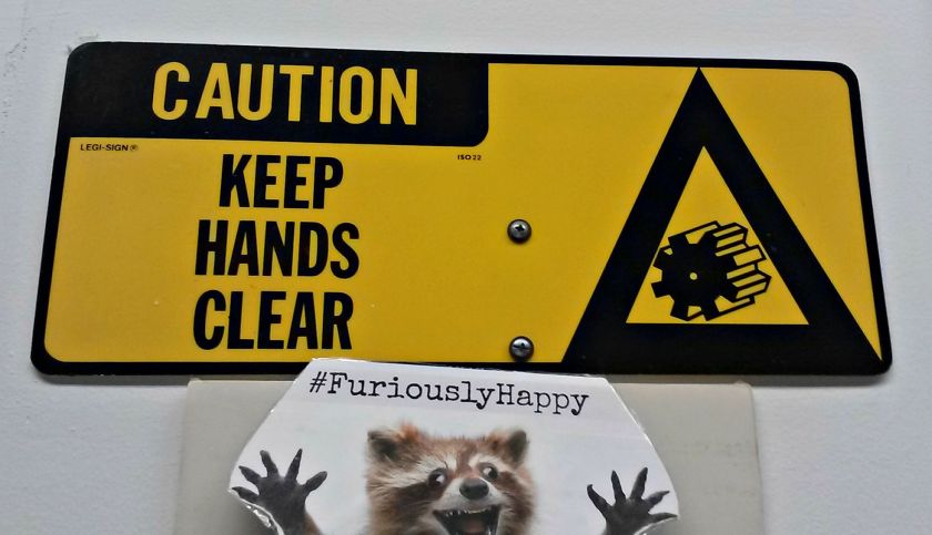 Keep your hands in the air.