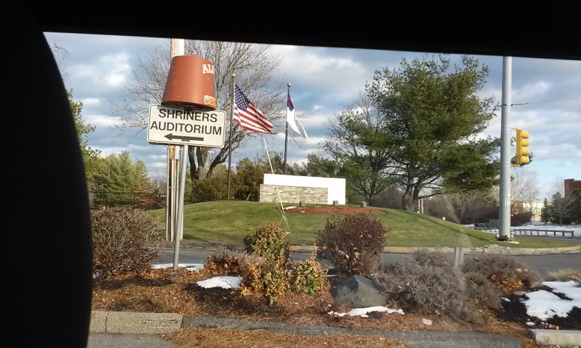 This hat-on-a-pole greeted us as we drove in.